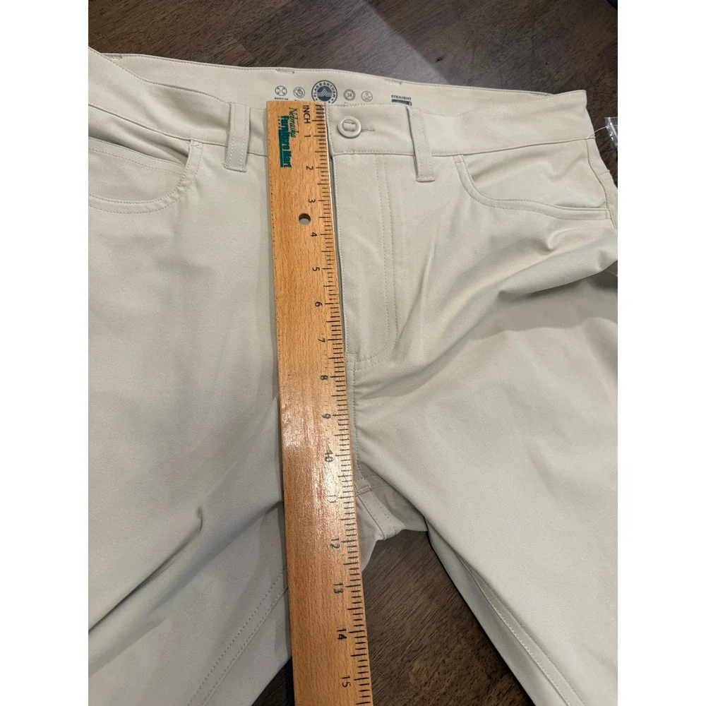 Flag & Anthem MadeFlex Performance Pants Mens 32/32 Stone Straight Leg Chino NEW